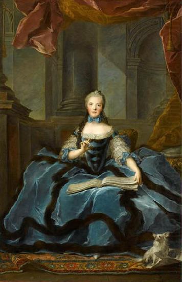 Portrait of Marie Adelaide of France, Jjean-Marc nattier